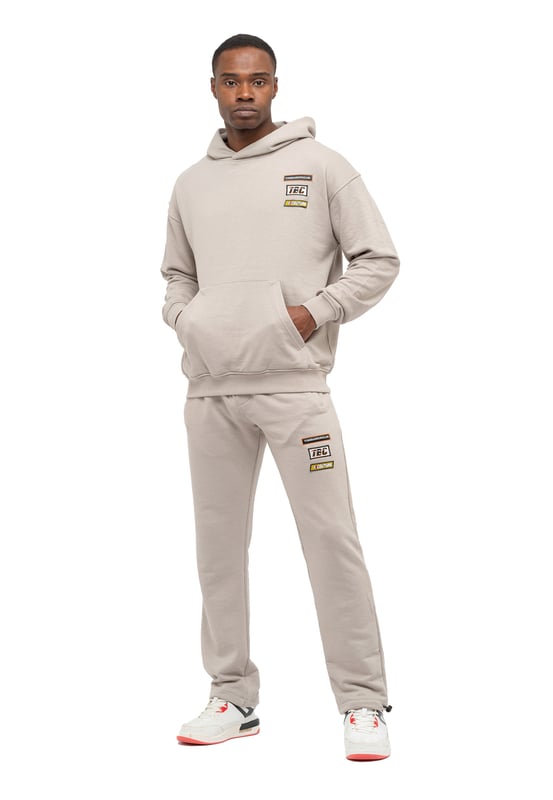 Tom Barron Heren trainingspak met geborduurde badge, oversized
