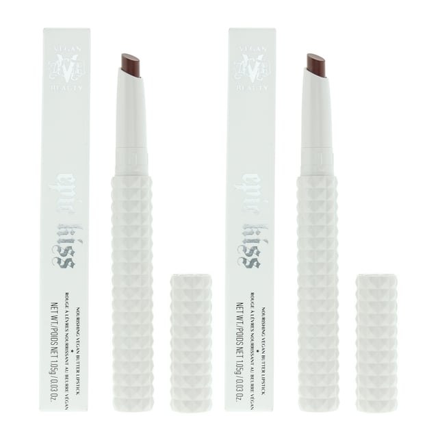 KVD Epic Kiss Mini Lipstick is a compact-sized lipstick designed to make a big impact. Despite its small stature, it delivers intense color payoff and a long-lasting formula that stays put throughout the day. The lipstick features a creamy texture that glides effortlessly on the lips, providing a smooth and comfortable application. Its richly pigmented formula ensures vibrant, bold color with just one swipe, making a statement with every application. The KVD Epic Kiss Mini Lipstick is available in a wide range of shades, catering to various skin tones and personal preferences. From classic reds and pinks to daring purples and edgy neutrals, there is a shade to suit every mood and occasion.