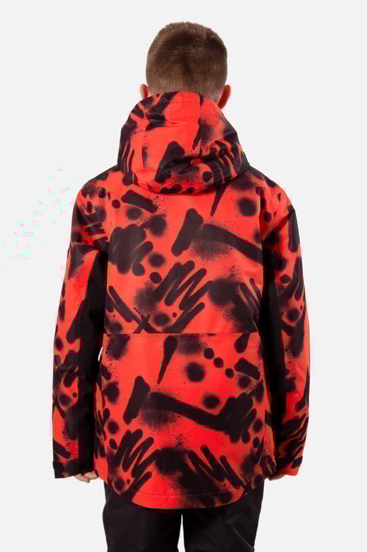 The Misfit snow jacket stands out from the crowd and is our premium youth jacket styled for maximum impact. The Misfit has fully taped seams and is highly waterproof to 10,000mm with a breathability rating of 10,000gms/M2 this technical snow jacket will make sure you’ll stay warm and dry. The Misfit jacket is made from our durable coated ripstop fabric and is feature packed. This jacket offers a great bang for your buck with under arm ventilation for when you need to dump heat, a powder skirt with Lycra wrist guards to keep the snow out and warmth in. A dry butt patch, to do exactly that, lift pass pocket on the left sleeve, soft chin guard, internal storm flap, zipped handwarmer pockets and a zipped comms pocket with headphone routing system all complete this street wear inspired piece.

Powder skirt -Whether you're hitting the powder on skis or snowboard, this snow skirt creates a tight seal around your waist to keep the snow out and the warmth in. Made from durable waterproof materials and an internal dry butt patch (DBP) to keep it all warm and dry.

Snow cuff / wrist gaiter -This is perfect for even the most extreme conditions, featuring a tight seal that bridges the gap between your glove and jacket.

Zipped pockets -Pockets designed for everything you need for a full day up the mountain. Pockets for your lift pass, media, stash pocket for cash, wallet pocket and phone pocket for protection and to keep the battery warm.

Design features:

    Taped seams
    Water-resistant chest pocket
    Fixed hood
    Super soft chin guard
    Zipped sleeve ski pass pocket
    Snow cuffs
    Twin zipped tricot lined hand warmer pockets
    Waterproof snow skirt
    Dry butt patch ( DBP )

Fabric & performance:

    Regular fit
    Shell 100% polyester
    Water resistant coating 10,000mm
    Breathbility rating MVP 10,000 gm²

Insulation & lining:

    100% recycled polyester low loft insulation.
    Insulation. 80 gm² body 40 gm² Sleeves
    Lining 100% recycled embossed polyester.