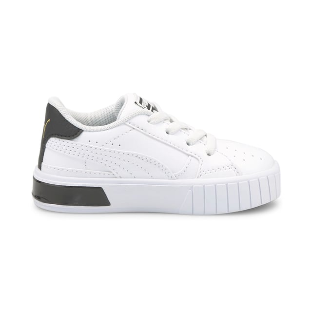 Basket Puma Cali Star AC Jungen Weiß Leder. Authentischer Schuh der Marke Puma - Streetwear/Sportswear Design von Puma - Puma für modebewusste Jungen, perfekt für den Alltag - Weiße Puma Sneakers passen hervorragend zu Ihrer Garderobe - Bequemer Lederstoff - Klassisches elastisches Material - Cali Star AC - Textil.