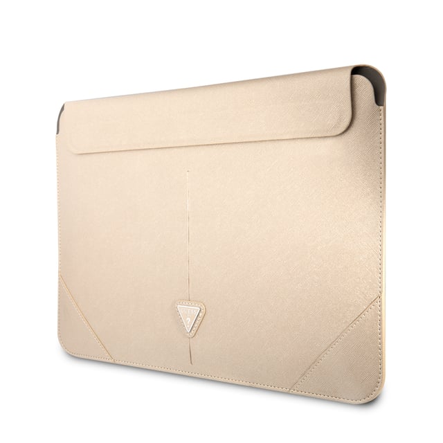 Guess 13/14 Inch Laptop Sleeve PU Saffiano Triangle Metal Logo