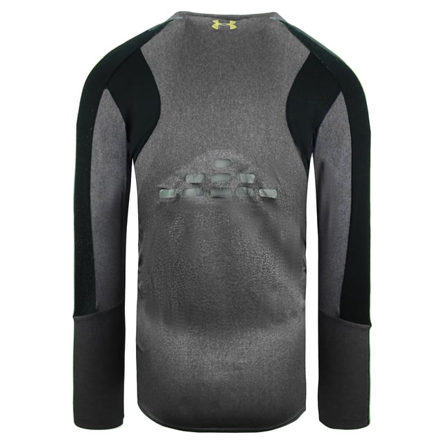 Under Armour HeatGear Fitted Top Long Sleeve Grey Mens Training