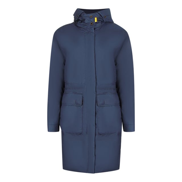 Parajumpers Chaqueta Azul, Dos Bolsillos Delanteros, Regular Fit, Cierre Con Cremallera, Azul Marino, Chaqueta Azul Marino, Chaqueta Larga Con Capucha