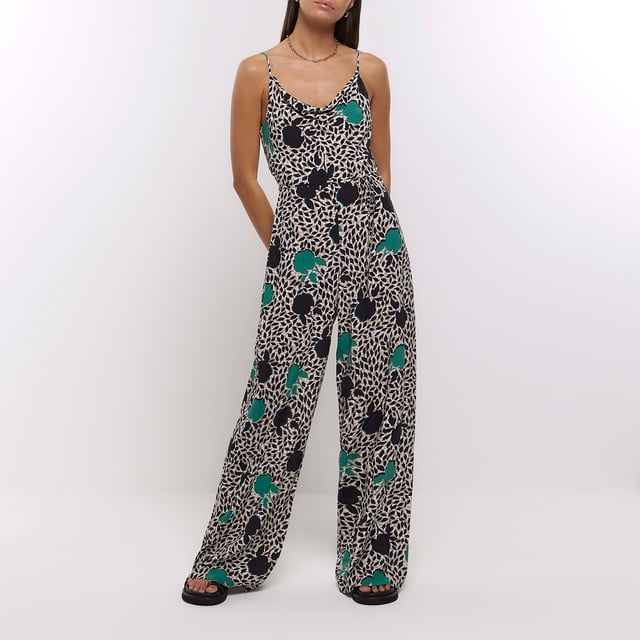 River island cowl neck jumpsuit top