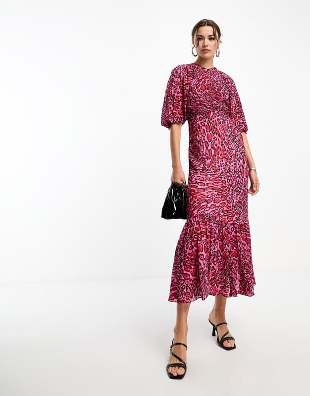 Dresses by Whistles Best dressed: secured V-neck Puff sleeves Fishtail hem Regular fitSold By: Asos