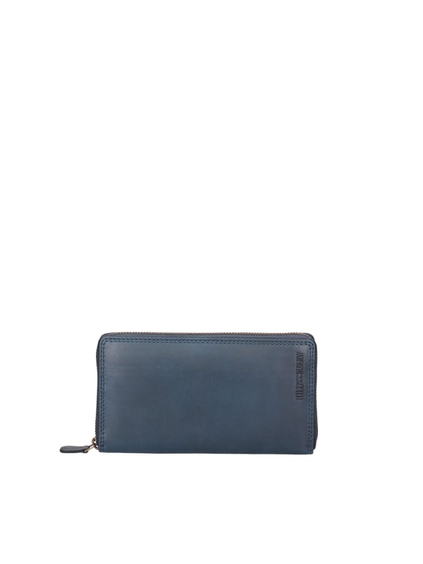 Billetera de piedra angular electrónica unisex de un solo aparcentamiento con varios bolsillos. Producto artesanal en ternera real Grokened.