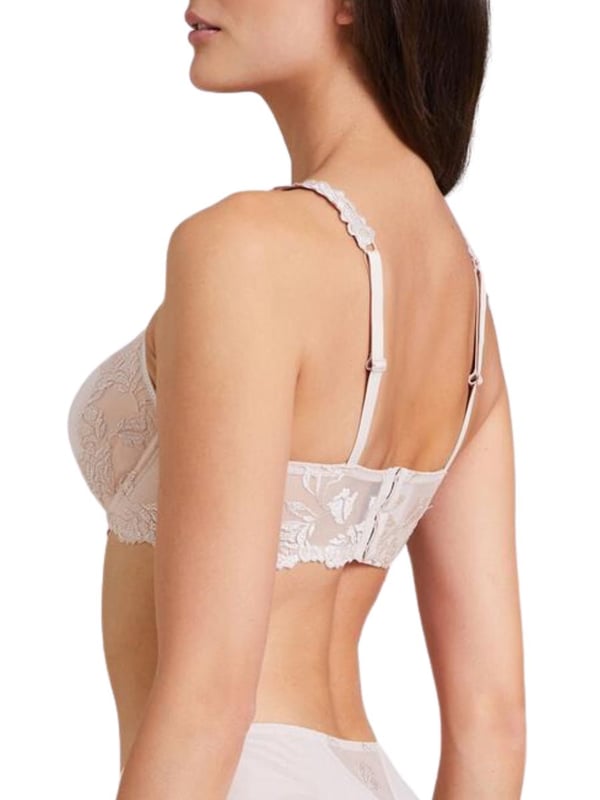 Aubade Softessence Plunge Spacer Bra. Provides fuller busts maximum comfort with recycled embroidered fabric. This product is recommended as hand wash only.