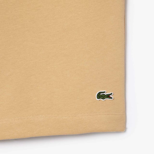 Men's Lacoste Organic Cotton Hoodie Classic fit  natural ease  Jersey lined hood  Kangaroo pocket Embroidered crocodile sewn onto chest Brushed organic cotton fleece Men's Lacoste Organic Cotton Hoodie Classic fit  natural ease  Jersey lined hood  Kangaroo pocket Embroidered crocodile sewn onto chest Brushed organic cotton fleece