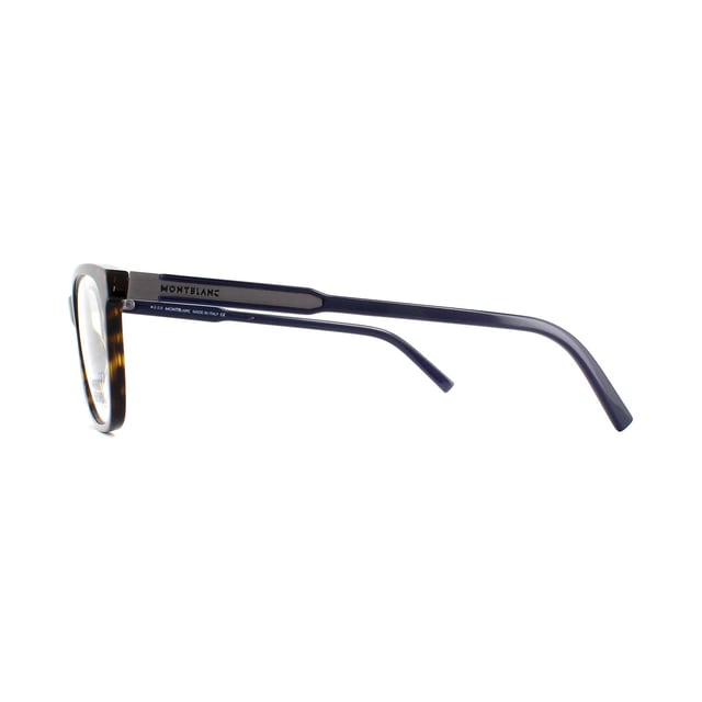 Mont Blanc Glasses Frames MB0631 056 Havana 56mm are a nice simple shape that will work well for most face shapes. They feature a Mont Blanc plaque at the temples for that extra touch of class