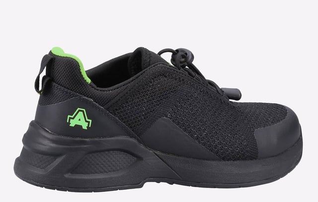 The AS610 Ivy is a women's safety shoe with a 100% recycled woven mesh upper. Its safety features include a steel toe cap and an anti-penetration non-metallic midsole.
- Recycled Breathable, Abrasion Resistant Woven Upper Sewn with Recycled Threads- Recycled Soft Touch/Stretchy Lycra Lining- Low Sew Upper (Minimal Seams)- Pull on Recycled Nylon Webbing Loop at the back- Heat Bonded TPU Toe & Heel Guard- Recycled Mesh Lined Removable PU Footbed- Dual Density Phylon Midsole Enhances Comfort and Reduces Fatigue- 10% Recycled Rubber in Outsole- Non-Marking Outsole- Oil Resistant Outsole