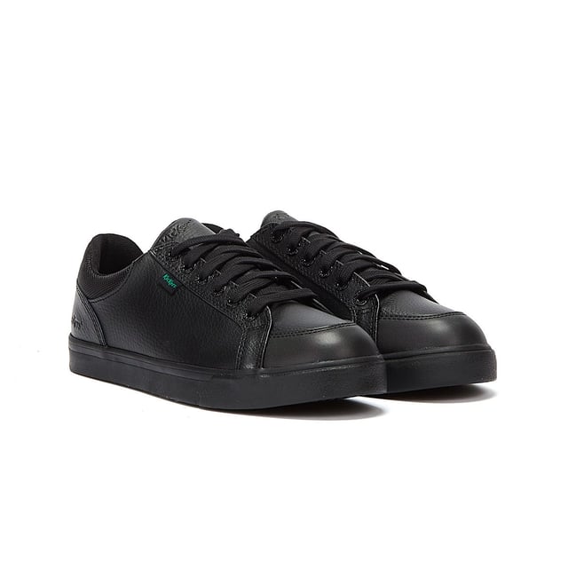Topi Kickers Kickers Tovni Lo Padded Leather Youth Black Trainers