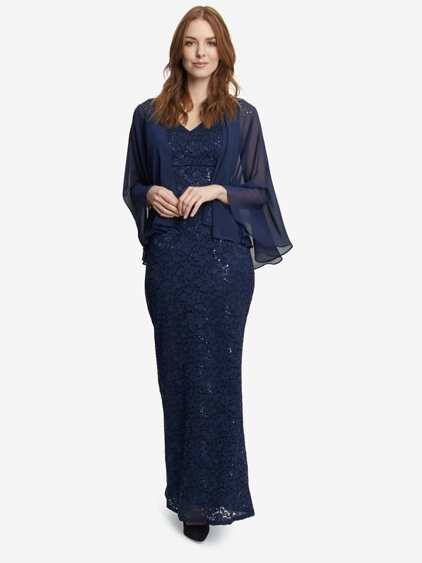 Dress with built in cape shop