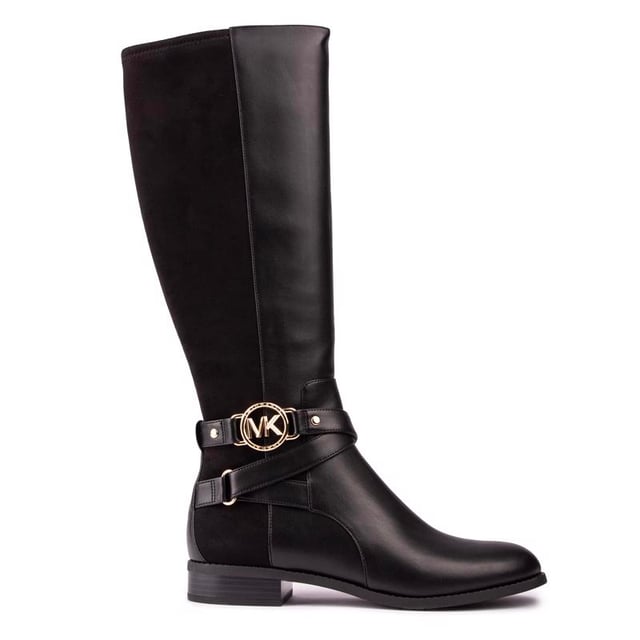 Michael kors black sales leather riding boots