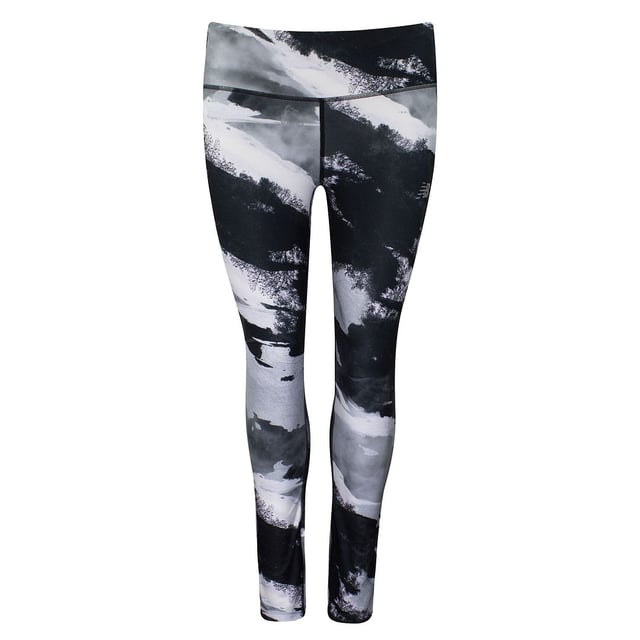 The New Balance Printed Impact Running Tight is made with runners in mind, and delivers impressive comfort and performance, helping you tackle your training runs with confidence. The lightweight polyknit construction and mesh insert provide exceptional ventilation where you need it most, while the NB DRY technology combats moisture to help you stay cool and dry. With a bold, sporty aesthetic and bright colors, these women’s running tights are ready when you are.

Features:
NB DRY fast-drying technology wicks moisture away from your body to help you work out with ease
Mid rise sits just below the waist for easy fit and movement
Stretchy polyknit fabric
Fitted silhouette designed to feel snug at the hip and thigh and allow for a range of motion without excess fabric
Secure back zippered pocket and side drop-in hip pockets
Bright colors and modern design for a bold look