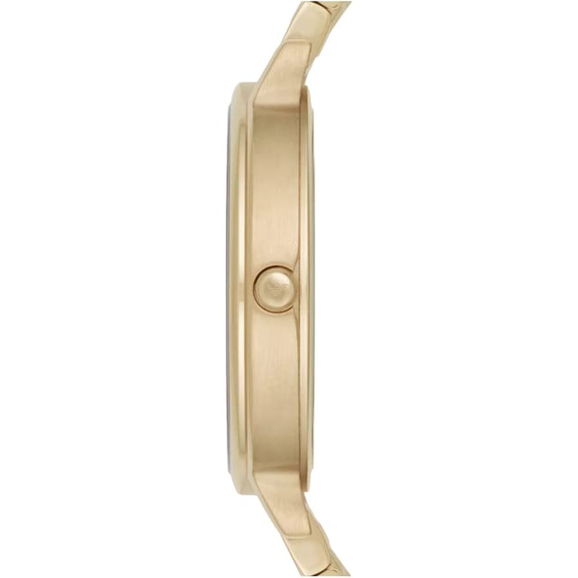 Sku: AR11007Case Size: 32 mmMovement: Quartz Two-HandStrap Material: Stainless SteelStrap Color: GoldCase Water Resistance: 3 ATMCase Material: Stainless SteelCase Color: GoldDial Color: White Mother-Of-PearlStrap Width: 14 mmClosure: Bracelet Butterfly DeployantStrap Inner Circumference: 175 +/- 5 mmBattery Type: SR616SW