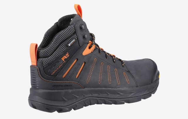 This sturdy men's work hiker from Timberland Pro is designed with Vibram rubber outsoles for stability and traction, and it also features waterproof protection from the in-built membrane.
- Leather upper
- Composite safety toe
- Waterproof membrane
- Secure lace fastening
- Puncture-resistant plate
- Anti-fatigue technology for shock absorption and energy return