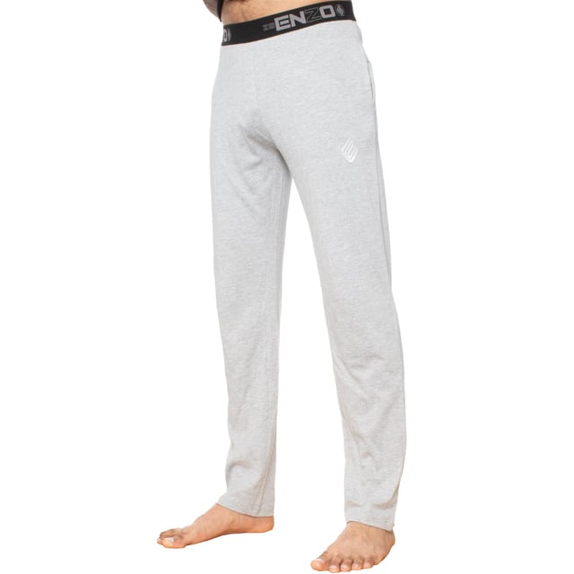 These Regular fit EZLP585 Lounge pants feature 2 side pockets with elasticated waist for comfort, cotton blend for superior comfort, minimal design for classy look.