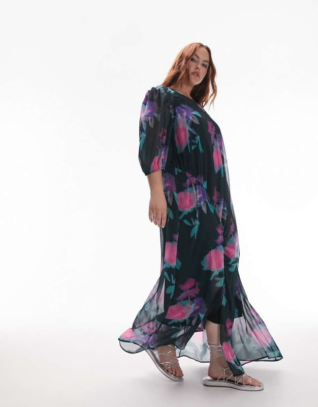 Topshop floral chuck on midi dress new arrivals