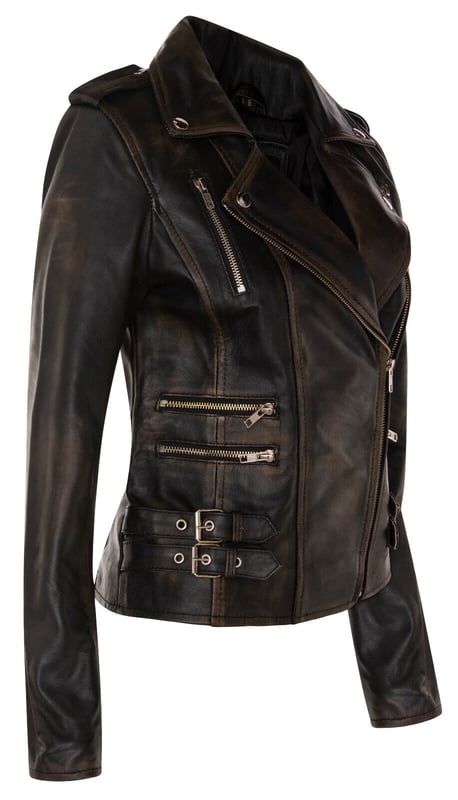 Introducing our best-selling double-breasted biker jacket, a true epitome of style and functionality. Crafted with precision, this jacket is designed to enhance your wardrobe with its sleek features and silhouette, ensuring you stand out effortlessly. Here's why it's a must-have:  
Distinctly Stylish: The jacket's sleek design creates a distinct and fashionable appearance that's perfect for any occasion.
 
Ample Storage: Featuring multiple zip pockets on the front, this jacket not only adds character but also provides extra storage for your essentials.
 
Flamboyant Details: The wide notched lapel and shoulder epaulettes add a touch of flamboyance, fastened down securely with press studs for a polished look.
 
Tailored Fit: Buckle tabs at the hips allow for a comfortable, tapered fit, accentuating your silhouette, complemented by the jacket's slim design. Color Variety: Available in a wide array of colors, you can choose the one that matches your personal style.  Crafted from 100% premium ultra-soft nappa leather and lined with a premium polyester blend, this jacket offers both luxury and comfort. With an off-centered YKK zip fastening, this jacket is as functional as it is stylish, making it a versatile addition to your wardrobe