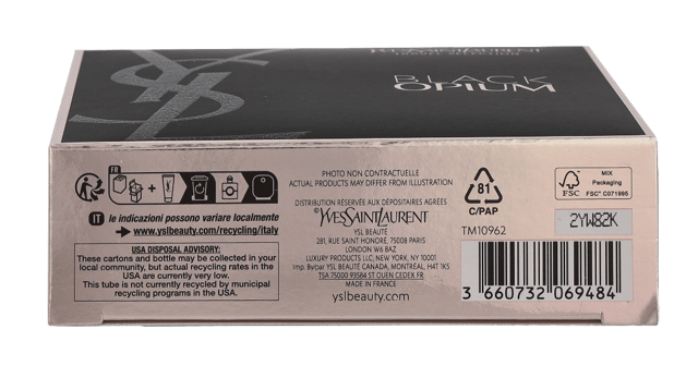 Yves Saint Laurent Black Opium Eau De Parfum 50ml + Body