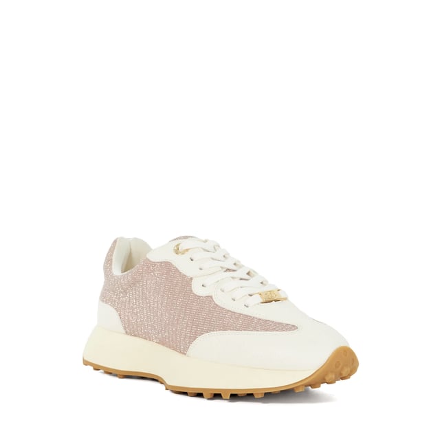 Emboss effortlessly boasts casual chic. These runner trainers are meticulously designed in-house, crafted with a reinforced sole and secure lace-up front fastening. Complete with stylish texture-clashing finishes and our bespoke 'DD'-interlocking at the sides.