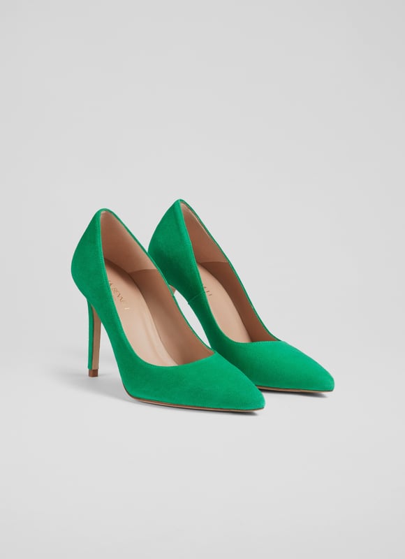 Court Shoes Lk Bennett Green Suede Shoes Buy Lotus Green Suede