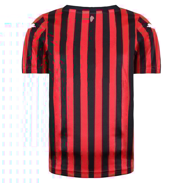 Puma AC Milan Short Sleeve Round Neck Black Red Kids Football T-Shirt 755861 01