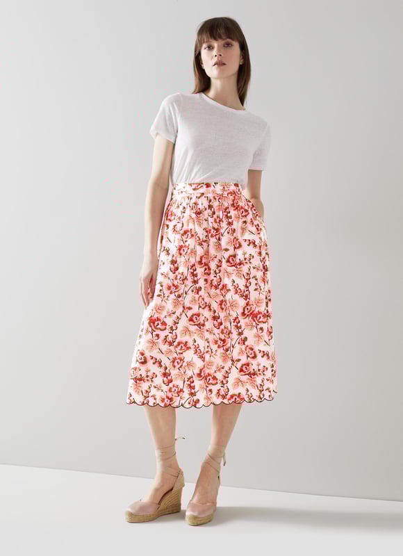 Cotton skirt lk sales bennett