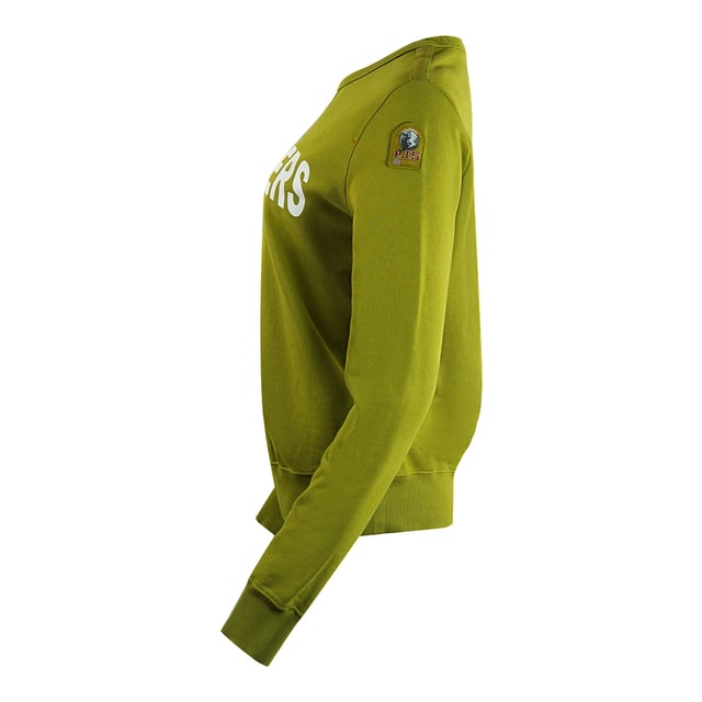 Blijf warm en stijlvol in de groene trui van Parajumpers. Deze luxueuze damesjumper toont het merklogo groot over de borst. Offer geen stijl op voor comfort - maak een verklaring! Groot merklogo over de borst, gemaakt in Italie PJS -patch op linker mouw, elastische tailleband en mouwen 100% katoenstijlcode: Bianca 223
