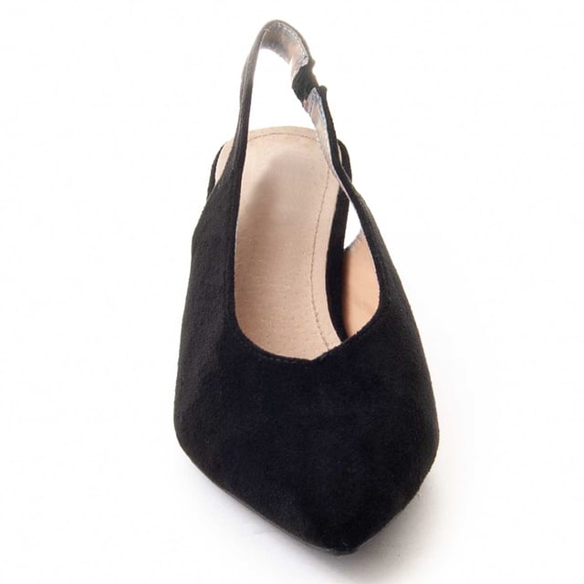 Damen High Heels. Bequemer Sitz. Gepolsterte Innensohle. Rutschfeste Sohle. Verstärkte Nähte. Von anderen Marken für unsere Marke hergestellt. Ungefährer Maße: 3 cm Absatz.