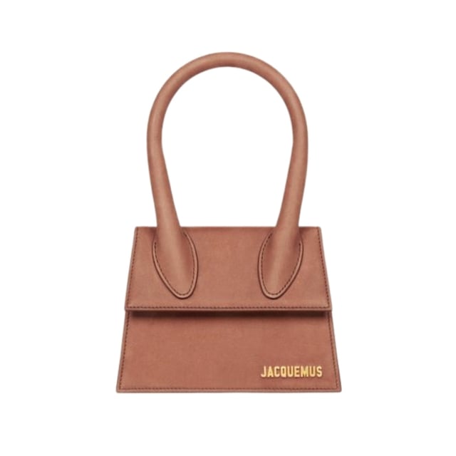 This Bag from Jacquemus is the perfect accessory for those who want to add a classic touch to their everyday look, Jacquemus Brown Bag, Clasp Closure, Made In Italy, 100% Leather, Plain Brown Bag, The Chiquito Moyen Bag, Small Bag