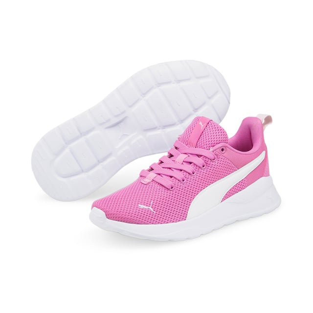 PRODUCT STORY Deconstructed and refined, the Anzarun Lite Trainers ensure a clean look that's perfect for every occasion. Featuring a breathable mesh upper, a cushy EVA midsole and true heritage PUMA branding throughout, this trainer is comfort and style combined. FEATURES & BENEFITS SoftFoam+: PUMA’s comfort sockliner for instant step-in and long-lasting comfort that provides soft cushioning every step of your dayPU midsole: PUMA’s Polyurethane midsole assists a smooth foot stride for comfortable wear and a futuristic look DETAILS Low bootMesh-based textile upperEVA midsole for comfortNon-marking rubber outsole for gripPUMA Wordmark on tonguePUMA Formstrip at lateral sidePUMA Youth style: recommended for older kids between 8 and 16 years