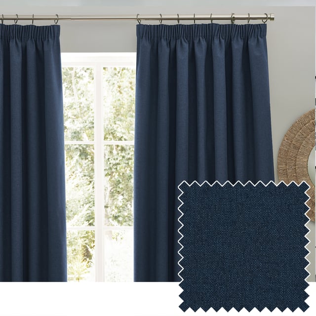 Transform your living space with Dawn Blackout Pencil Pleat Curtains, designed for those who value elegance and practicality. Crafted from soft-textured fabric with a modern marl effect, these curtains add refined style to any room while effectively blocking out light. Perfect for a restful night's sleep or creating the ideal movie-watching environment, their temperature-regulating properties ensure comfort year-round by keeping your home cool in summer and warm in winter. Enjoy the perfect blend of function and style with Dawn Blackout Curtains.