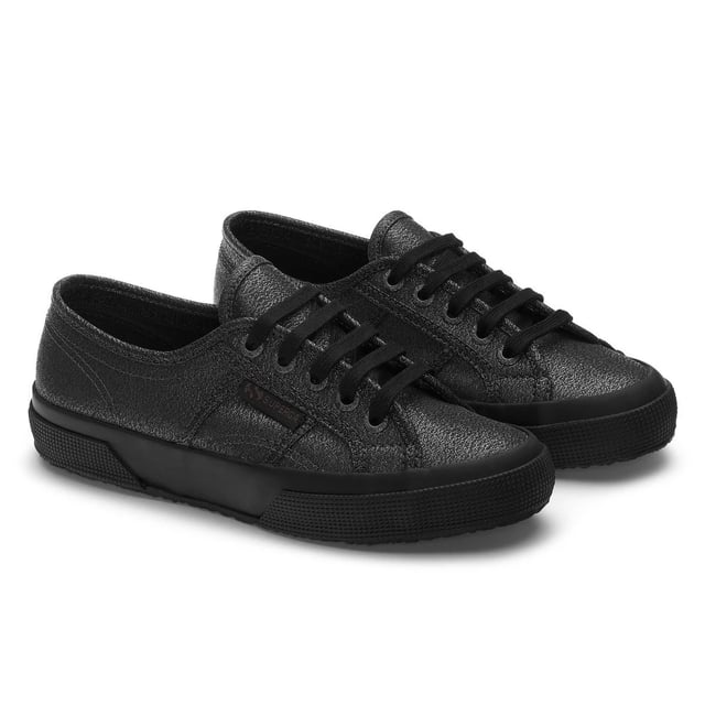 Superga black store trainers womens