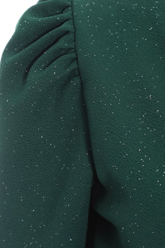 Quiz bottle green glitter dip hem dress shop