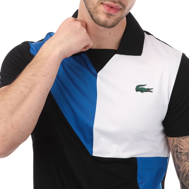 Men s Lacoste Sport Colour Block Ultra Dry Pique Polo Shirt in