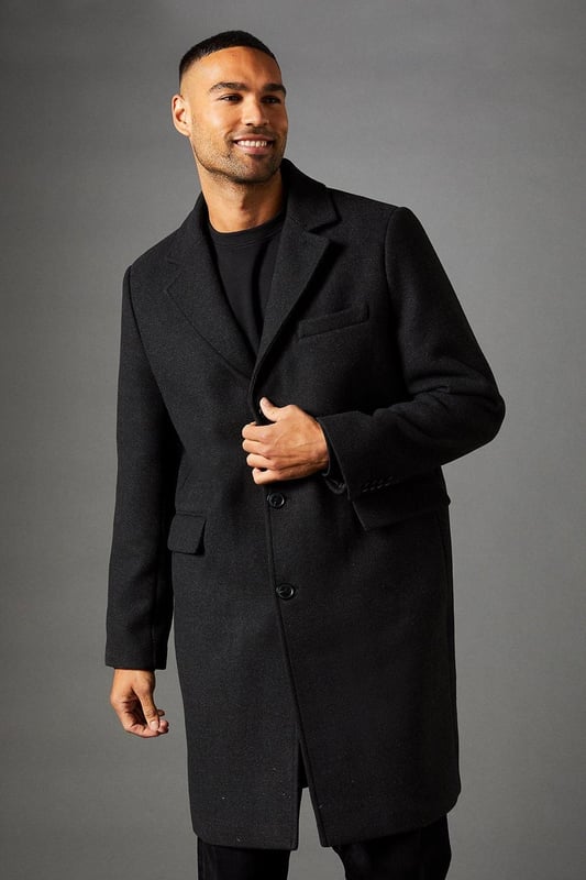Mens grey epsom coat online