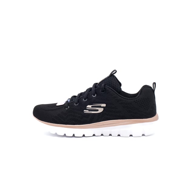 Sneakers Skechers Graceful-Get Connect Color: Negro BKGD Negro/Dorado Parte superior: Tejido de malla Skech Knit de una sola pieza Interior: Tela Suela: Goma liviana y flexible Cierre: Cordones Detalles: Tejido de malla técnica con patrón en zigzag integrado, paneles de tejido suelto en la puntera y los costados para una sensación refrescante, logo lateral Soporte: Cómoda plantilla acolchada Memory Foam Ajuste: Regular Uso: Entrenamiento y tiempo libre