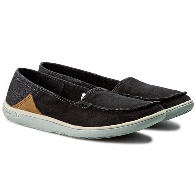 Merrell Duskair Moc Slip-On Black Synthetic Womens Shoes J56438
