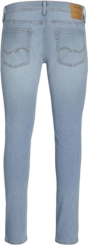 JACK & JONES Men's Blue Skinny Fit Jeans are perfect for both smart and casual occasions. Crafted from stretch denim fabric, they offer flexibility and all-day comfort, ensuring you can move with ease. The classic blue wash adds a timeless touch to your wardrobe, making these jeans a versatile choice for any outfit.
With a zip fly fastening, these jeans ensure a secure and stylish fit. Crafted from a blend of cotton, polyester, viscose, and elastane, they offer the perfect combination of comfort and durability.