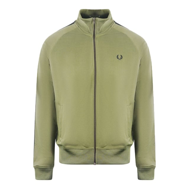 Fred Perry Tonal Taped Black Track Jacket