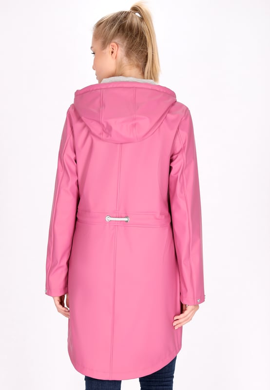 Ontdek de ultieme regenjas die stijl en functionaliteit moeiteloos combineert. Dit parka-jack heeft een capuchon met trekkoord, een ritssluiting aan de voorkant met drukknopen en praktische klepzakken. De normale pasvorm en het trekkoord in de taille zorgen voor een getailleerde look, terwijl de waterdichte stof (3000 mm) ervoor zorgt dat je buiten droog blijft. Met gelaste naden en een opstaande kraag is deze outwear met lange mouwen zowel stijlvol als functioneel.  Mackintosh