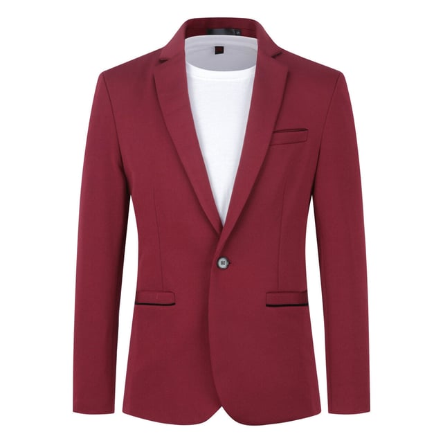 [Materiaalonderhoud] 98% polyester, 2% viscose Knoopsluiting MATERIAAL: Aangeraakt zacht, lichtgewicht en ademend materiaal biedt de hele dag comfort, gemakkelijk te dragen in elk klimaat het hele jaar door [Stijlontwerp] ONTWERP: Deze effen blazer heeft een revers met inkeping, 1 prachtige knoopsluiting, enkele rij knopen, manchetten met 4 knopen, 1 sierborstzak, 2 functionele steekzakken aan de zijkant en 1 binnenzak, 5 klassieke kleurenopties SLIM FIT: deze lichtgewicht blazer licht gewatteerd op de schouders, gemakkelijk te combineren met een wit T-shirt of overhemd, chino's of jeans, wat je een frisse en elegante look geeft GELEGENHEDEN: Geschikt voor zowel formele als casual gelegenheden, dagelijks leven, zakelijk, kantoor, werk, school, ceremonie, presentatie , feest, feest, bal, diner, banket, feest, show, thuiskomst, bruiloft, dansen, daten, concert, festival, vakantie etc. PAKKET INCLUSIEF: 1 * Blazer. Artikelen zijn iets kleiner dan verwacht.