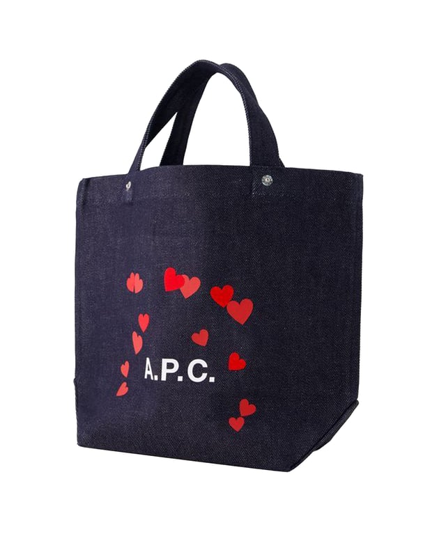 【関税込み】Thais Mini Blondie Shopper Bag - A.P.C. - Cotton Thais Mini Blondie Shopper Bag - A.P.C. - Cotton - Blue