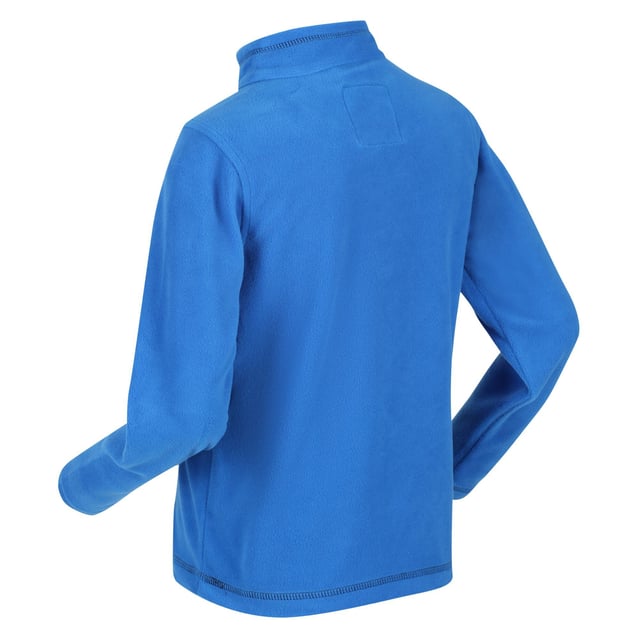 170gsm Symmetry fleece. 1 side brushed, 1 side anti pill. 100% Polyester. Regatta Kids Sizing (chest approx): 2 Years (53-55cm), 3-4 Years (55-57cm), 5-6 Years (59-61cm), 7-8 Years (63-67cm), 9-10 Years (69-73cm), 11-12 Years (75-79cm), 32 (79-83cm), 34 (83-85cm).