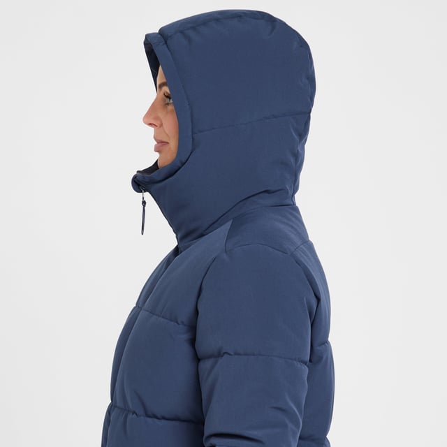 <span style="color: rgb(48, 55, 62); font-family: &quot;IBM Plex Sans&quot;, sans-serif; font-size: 14px; white-space-collapse: preserve;">The Women’s Roaming Jacket packs a punch in a super stylish, flattering jacket. The outer fabric is highly water resistant and features a PFC-free durable water repellent (DWR) finish, perfect for when you’re faced with rainfall on walks or hikes. The synthetic insulation inside the baffles ensures you’re kept warm and comfortable when the temperatures drop.
 
The jacket features a big cosy hood with a deep collar for locking in the heat and keeping the cold at bay while the two zipped hand pockets for safely stashing your essentials away. Zip vents at the hem allow for ease of movement and comfort when taking a rest and sitting down.
 
Iconically styled by North Ridge ambassador Helen Skelton.
 
Stylish, flattering fit long line padded jacket
Main Fabric: 75D highly water resistant stretch outer fabric with PFC-free durable water repellent (DWR) finish
Fill: 689g (Size 12) Loose fill / Synthetic insulation
Stitch through baffle construction
Generously sized cosy hood with deep collar
Reverse coil 2-way centre front zip, with internal zip guard
Elasticated cuffs</span>