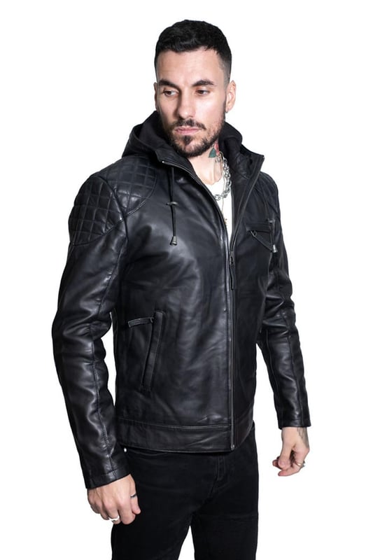 Herren Wildlederjacke Bomber Vintage Retro Reißverschluss Biker Trucker Classic Blouson, Wildlederjacke, XX-Small