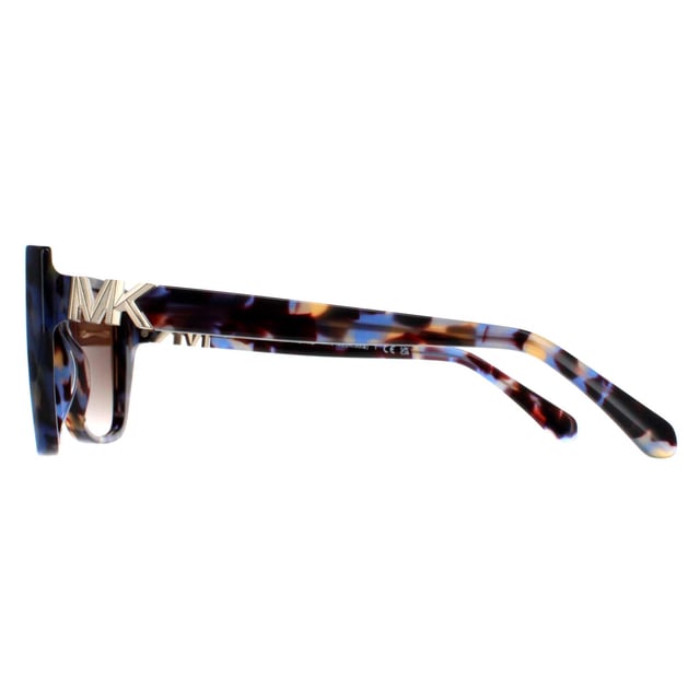 Michael Kors Rectangle Womens Bright Blue Tortoise Brown 