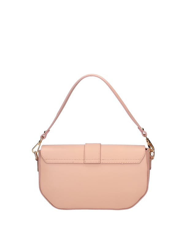 Bolso de hombro para mujeres. El cierre es entrelazado. Los bolsillos internos son una cremallera. Los bolsillos externos están ausentes. La correa del hombro es ajustable y extraíble en cuero. El mango está en cuero. Los compartimentos internos son uno. El material externo es el verdadero cuero arrugado. Está alineado internamente en 70% de tela de algodón - 30% de seda. Medidas: 27x15x7 cm. Hecho en Italia
