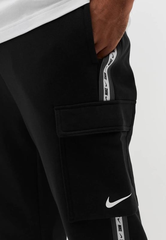 Nike Mens Fleece Sportswear Crew Neck Tracksuit in Black